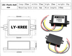 LY-KREE 24v to 12v converter 1A 3A 5A 10A 20A 30A 40A step-down module dc dc 24v to 12v step down converter dc power supply