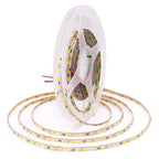 12V LED Strip Light 2835 SMD 4mm Super Bright 120LED/m 5M 600 Pixel Flexible LED Tape Lights Natural White/Warm White/Cold White