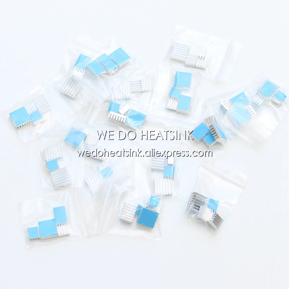 WE DO HEATSINK 4pcs/set Raspberry Pi 4 DIY Heat Sink Aluminum Heatsink Cooler Radiator Kit for Raspberry Pi 4B Heat Dissipation