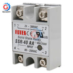 Solid State Relay SSR-40AA 40A AC Control AC Relais 80-280V AC To 90-480V AC SSR 40AA