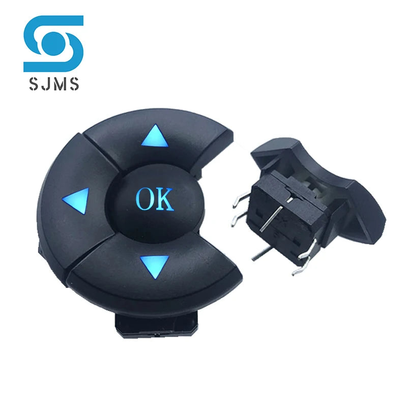 1set A14 cap 5 way direction Combination switch with Arrow OK button 12*12*7.3mm DIP with light Micro Tactile Button switch