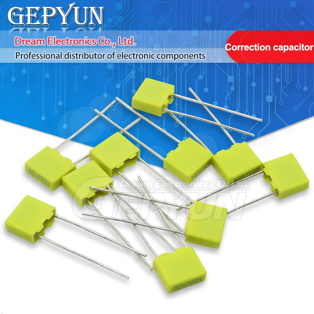 20pcs Correction capacitor Polypropylene Safety Plastic Film 100V 1nF ~ 470nF 100nf 220nf 10nf 47nf 22nf 1nf 0.47uf 0.1uf