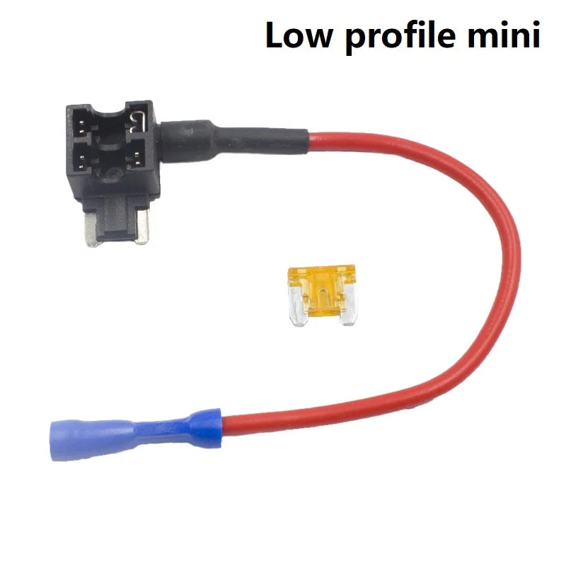 4PCS Car Vehicle Circuit Fuse Tap Adapter Blade Standard Low Profit Mini Micro ATM ATC APM Add-A-Circuit Holder 12-24v