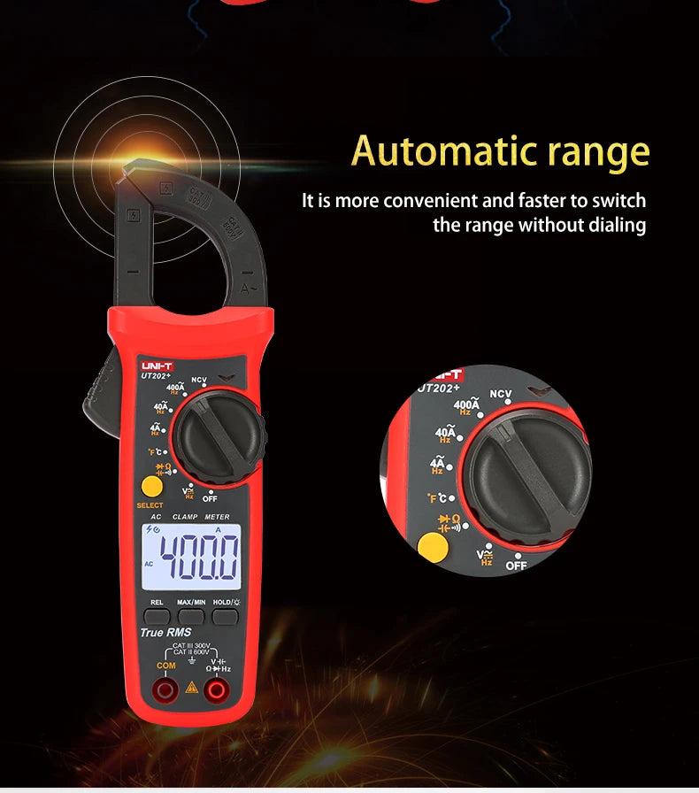 UNI-T Clamp Meter UT201 UT202 UT202A UT203 UT204 Plus Digital Tester Professional Voltmeter Pliers Ammeter Electric Multitester