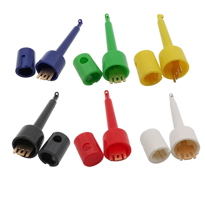 5Pcs 58mm Single Test Hook Clip Alligator Clips Test Probes Clamp For Electronic Testing Multimeter IC Grabber Probe Hooks