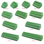 5/10Pcs KF128 2.54mm Pitch PCB Terminal Block Connector 150V 6A 2/3/4/5/6/7/8/9/10/12/14/16Pin Screw Terminal For 26-18AWG Cable
