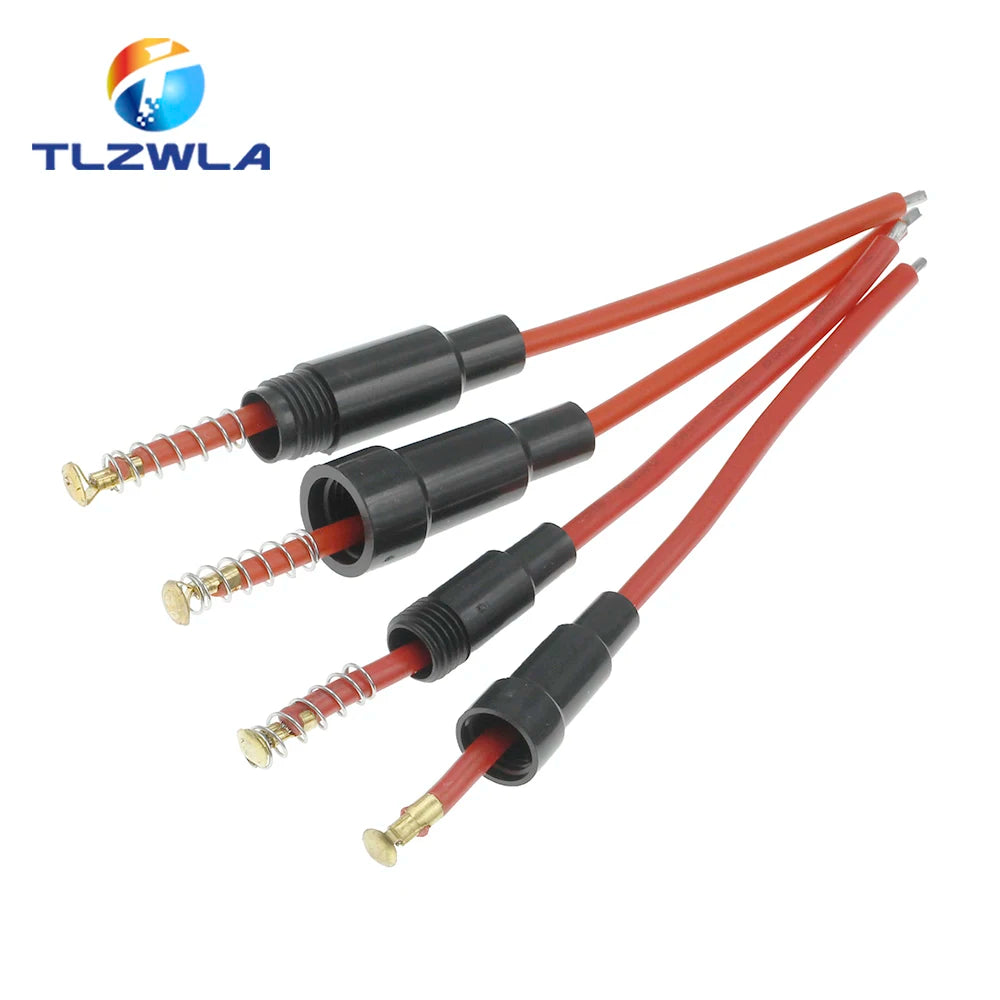 5PCS 5*20mm 6*30mm Glass Fuse Holder Screw Type 5X20mm with 22 20 18 16 14AWG Wire Cable 250V 5X20MM Glass Fuse Tube Fuse Casing