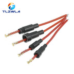 5PCS 5*20mm 6*30mm Glass Fuse Holder Screw Type 5X20mm with 22 20 18 16 14AWG Wire Cable 250V 5X20MM Glass Fuse Tube Fuse Casing