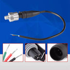 Stainless Steel 1/8" NPT DC 5V Pressure Transducer Sender Sensor For Oil Fuel Water 30/100/150/200/300/500PSI Pressure Senor