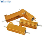 50W 100W 0.5R 1R 2R 4R 6R 8R 10R 20R Aluminum Power Metal Shell Case Wirewound Resistor 0.01 ~ 100K 0.5 1 2 4 6 8 10 20 100 ohm