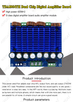 Ultra High Power Digital Amplifier Module AC 24V Stereo TDA8954TH Dual Chip 2x420W XH-M252 Digital Power Amplifier Board