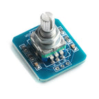 2pcs/1pc EC11 360 Degree Rotary Encoder Module with Knob Cap Potentiometer Digital Pulse Output for Household Electric Appliance