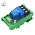 5V 12V 24V One 1 Channel Relay Module 30A with Optocoupler Isolation Supports High/Low Level Trigger with Guide Rail
