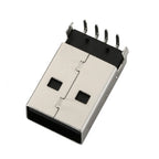 10/100PCS USB 2.0 Jack A Type Male Plug Connector USB AM 4pin Sink 1.2 DIP Cable Soldering