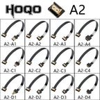 A4 Flexible HDMI-Compatible FFC FPV Ultra Thin Micro HDMI Female A4 Flat Cable Cord to HDMI Mini 90 Degree Micro Male FPC