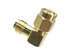 1pcs Connector Adapter SMA RP-SMA to SMA RPSMA Male Plug & Female Jack Straight & Right angle RF Coaxial Converter New Brass