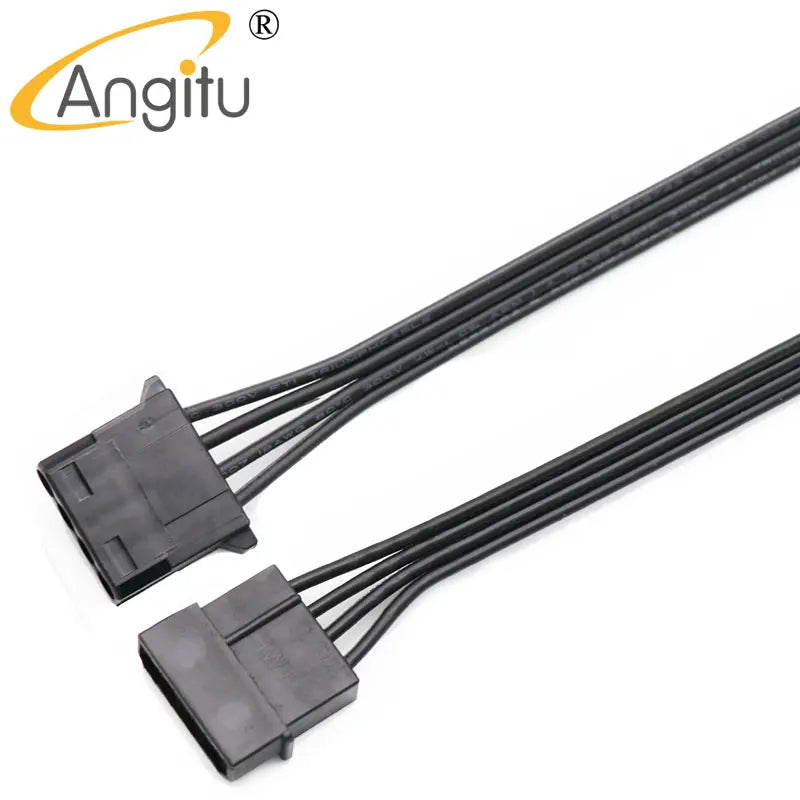 Angitu Sata 15Pin Male to Female Molex Male to Female Cable Sata Female Sata to Molex/IDE 4pin Exension Power Adapter Cable
