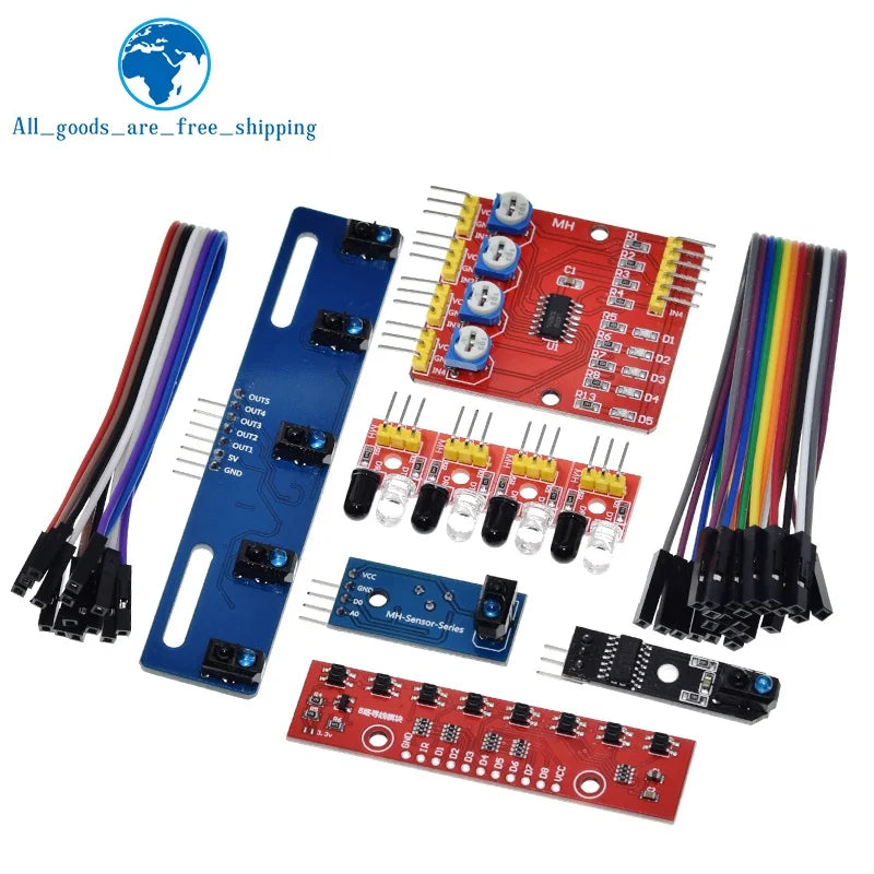 TZT 1/3PCS TCRT5000 Infrared Reflective Sensors IR Photoelectric Switch Barrier Line Track Module For Arduino
