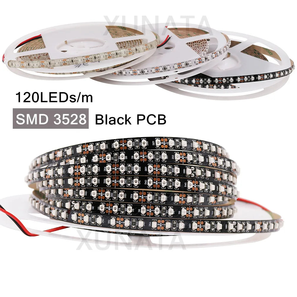 DC 12V LED Strip Orange Lighting SMD 3528 120leds/m 5050 60leds/m Flexible Tape Ribbon Lamp Led Strip Light 5m/lot