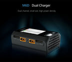ToolkitRC M6D 500W 15A DC Dual Channel MINI Smart Charger Discharger For 1-6S Lipo Battery FPV Model Spare Parts