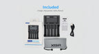 XTAR VC4SL 18650 Battery Charger USB C QC3.0 Fast Charge 1.2V Ni-MH AAA AA Batteries Rechargeable Li ion 21700 Battery Charger
