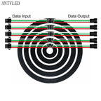 WS2812b Led Ring Addressable 8/16/24/35/45Leds 5050 RGB Led Diode Ring Color IC Built-in LED