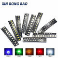 100pcs 0402 0603 0805 1206 SMD LED Red Yellow Green White Blue Orange Light Emitting Diode Water Clear LED Light Diode Set