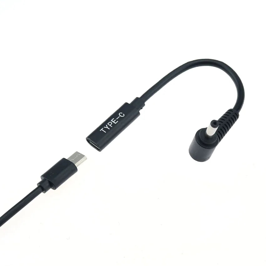Cltgxdd USB 3.1 Type C Female to 4.0*1.35 5.5*2.5 4.5*3.0 4.0*1.7mm Male DC Plug Jack PD Power Charger Adapter Connector Cable