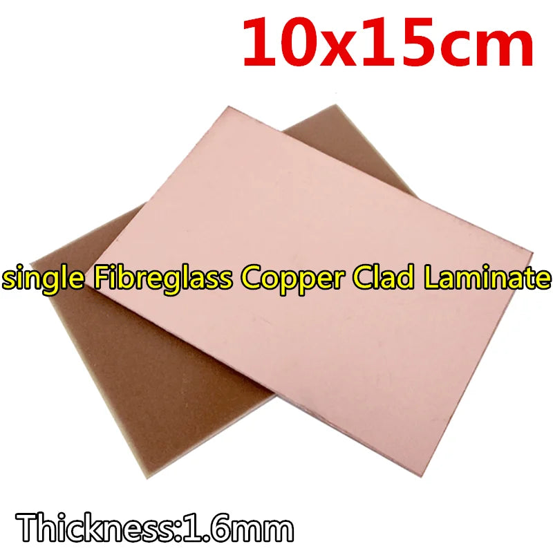 1pcs single Fibreglass Copper Clad Laminate Experimental breadboard 7x10 10x15 15x20 20x20 20x30 30x40 50x60cm PCB