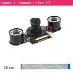 Raspberry Pi Camera Night Vision Focal Adjustable 5MP OV5647 Automatically Switch Day Night Mode for RPI 5 4B 3B+ 3B Zero W