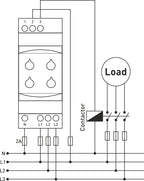Samwha-Dsp GKM-02F 3*380VAC With-Neutual Three-Phase Phase Failure, Phase Sequence, Under&Over Voltage Relay