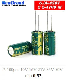 20PCS SMD Aluminum Electrolytic Capacitor 16V10UF 3*5.4MM 4*5.4MM 10UF16V 16V 10UF