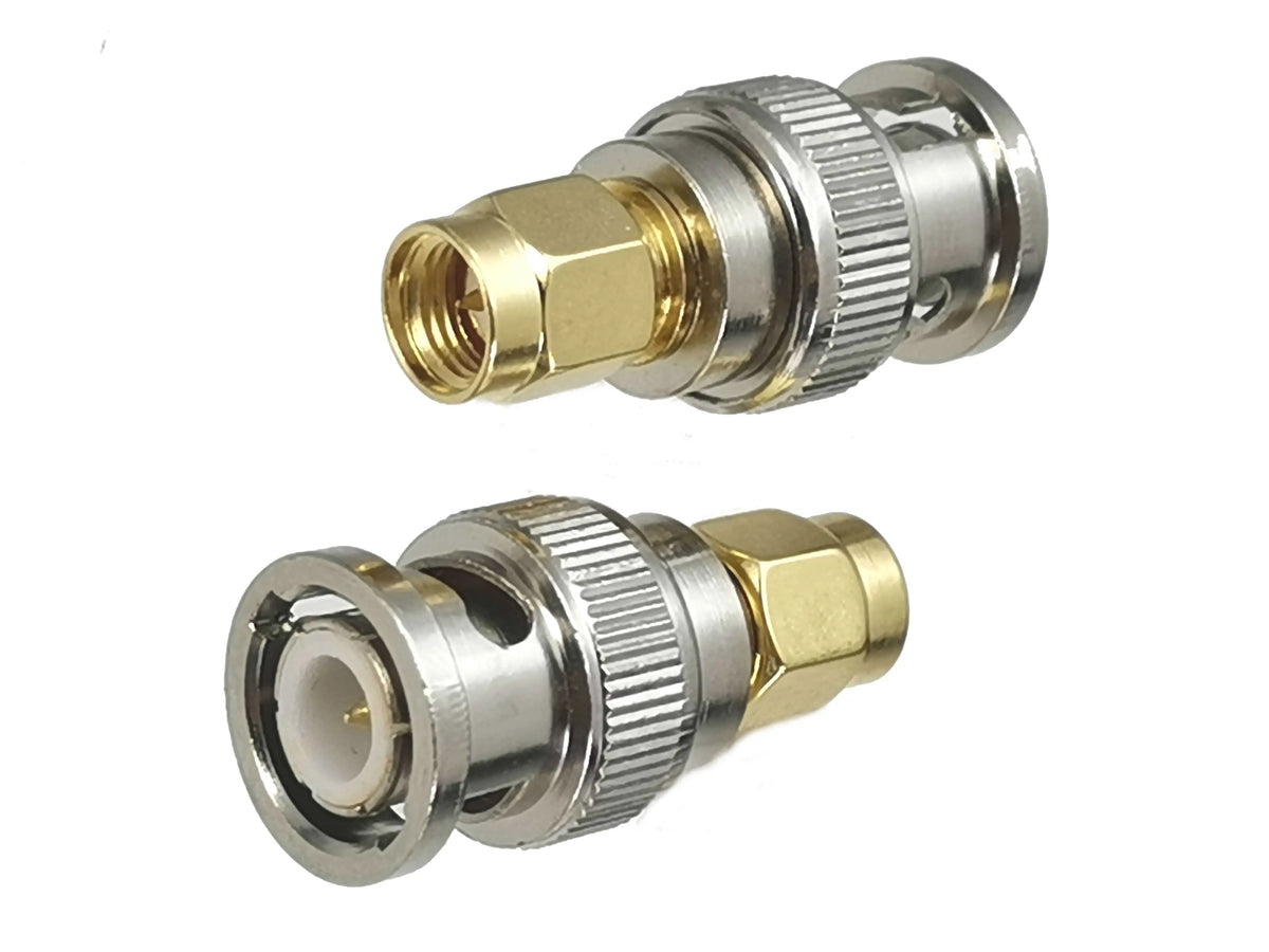 1pcs Connector Adapter SMA to BNC Male Plug & Female Jack RF Coaxial Converter Wire Terminal Straight New