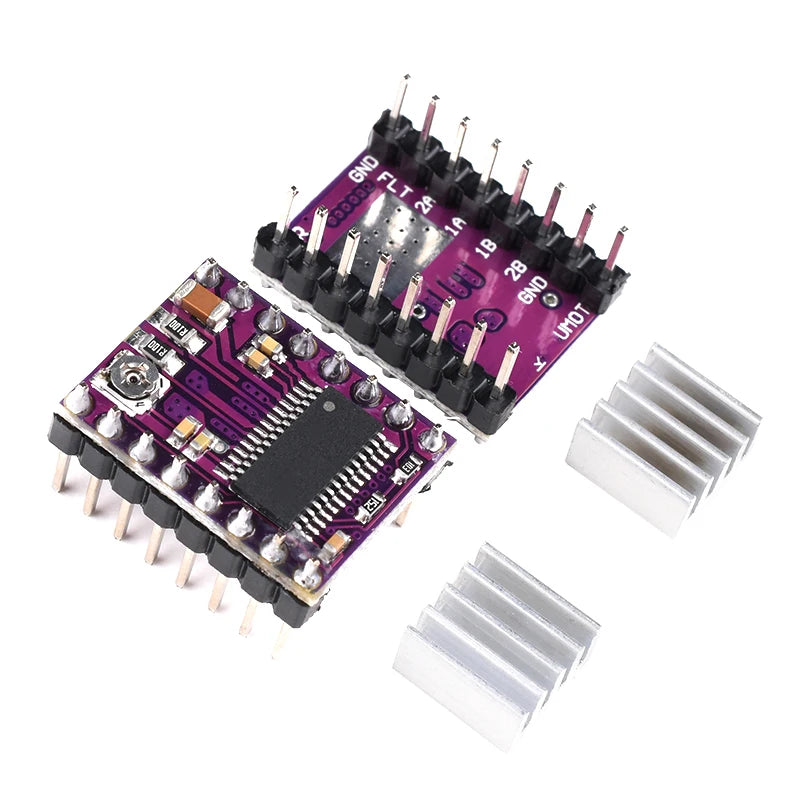 3D Printer Parts StepStick A4988 DRV8825 Stepper Motor Driver With Heat sink Carrier Reprap RAMPS 1.4