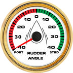 12V/24V STBD PORT Rudder Angle Meter 85mm Rudder Angle Indicator with 0-190 ohm Rudder Angle Sensor 7 Color Backlight Customized