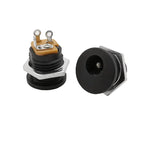 DC-022 5.5x2.1mm DC Power Female Socket Connector DC Plug Jack Screw Nut Interface Panel Mounting Socket Connector DC022 5.5*2.1