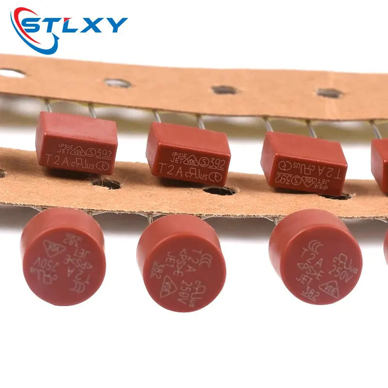 10PCS 250V Slow Blow Time‑lag Fuse 382 Round 392 Square Plastic Fuse 500mA 1A 2A 2.5A 3.15A 4A 5A 6.3A 8A 10A