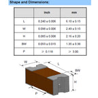 10pcs Surface Mount Chip Fuse SMD 2410 500mA 0.5A 1A 2A 250V MF MF2410 AF AF2410 Marking Code C E I