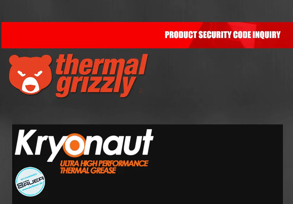 Thermal Grizzly Kryonaut Extreme KE Thermal Paste for CPU/GPU Cooler Large Capacity Compound Cooling Silicone Grease 1g/5.5g/11g