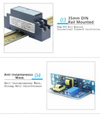 DC Signal Converter 4-20mA 0-10V 0-20mA 50mA 75mV Signal Transmitter Current Voltage Transducer DC24V