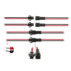 50/100Pairs JST SM 2 Pins Male to Female Plug Socket Cable Pigtail SM 2P Wire Connector For LED Strip Light Tape Lamp 10/15/20cm
