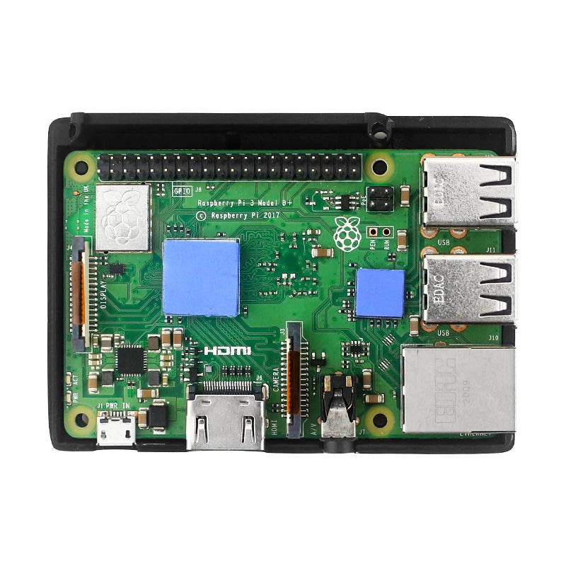 Raspberry Pi 3B Plus Aluminum Alloy Case Passive Cooling Heat Sink Armor Heat Dissipation Metal Shell for Raspberry Pi 3 Model B