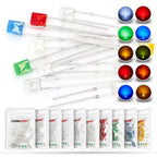 100Pcs 2x3x4 mm Square LED Diode White Red Green Blue Yellow Orange 2x3x4mm Rectangular Clear Diffused Lights Emitting DIY Lamp