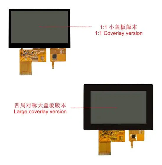 IPS 4.3 inch 40PIN HD TFT LCD Capacitive Screen (Touch/No Touch) 24Bit TTL-RGB Interface GT1151Q 6P I2C Interface 800*480