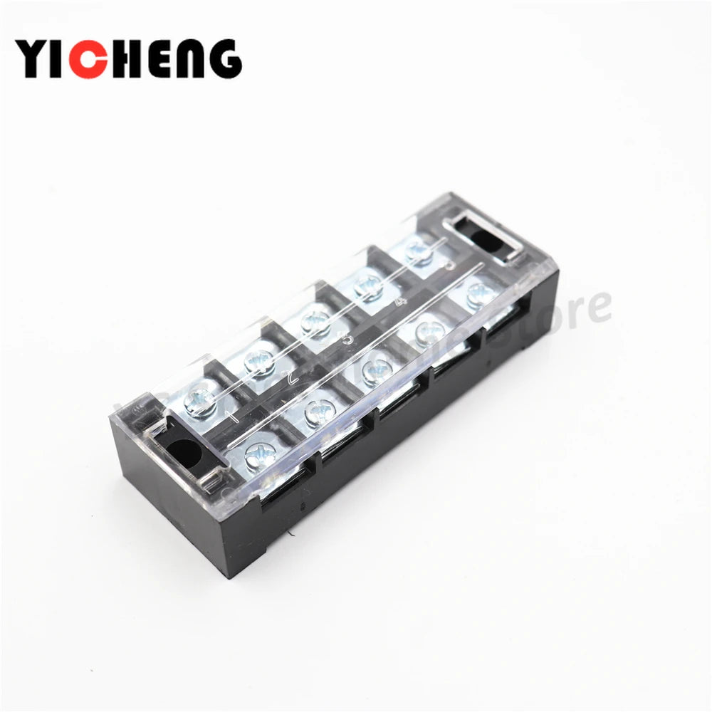 1 Pcs screw connection cable terminal, terminal block, high current, insulated fixed power wire connector,  600V 45A