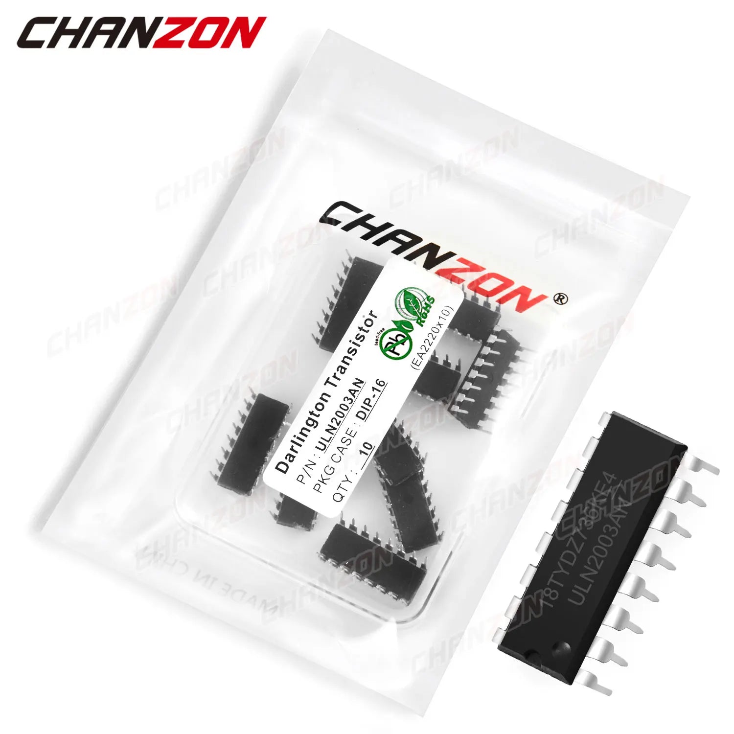 10Pcs ULN2003AN DIP-16 Darlington Transistor Bipolar Junction BJT Triode Triacs Tube Fets DIP DIY 500mA 50V ULN2003 ULN2003A