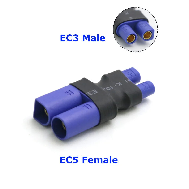 Amass Adapter XT60 to XT90 EC5 EC3 TRX T Deans XT30U Female Male Connectors 4.0mm Banana Plug RC Lipo Battery Control Parts DIY