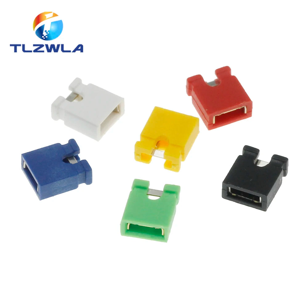 100PCS 2.54mm Jumper Cap Pin Header Jumper Blocks Connector For Circuit Board 2.54 Spacing