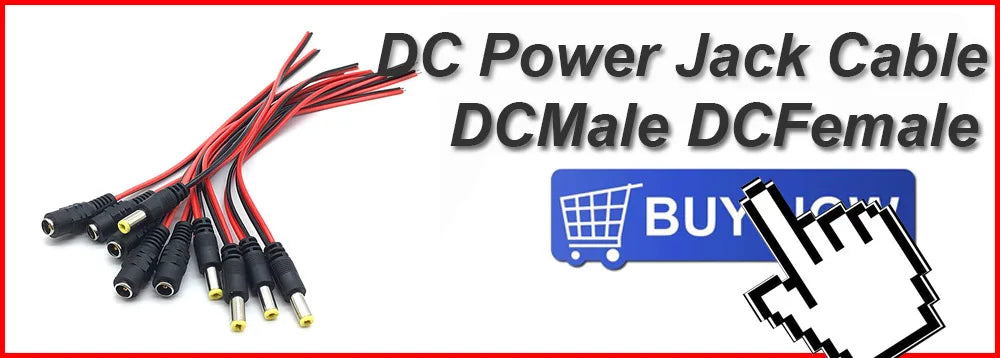 HKBTM High Quality BNC Cable Security CCTV Camera DC Power Copper Core AHD CVI Video Surveillance DVR System