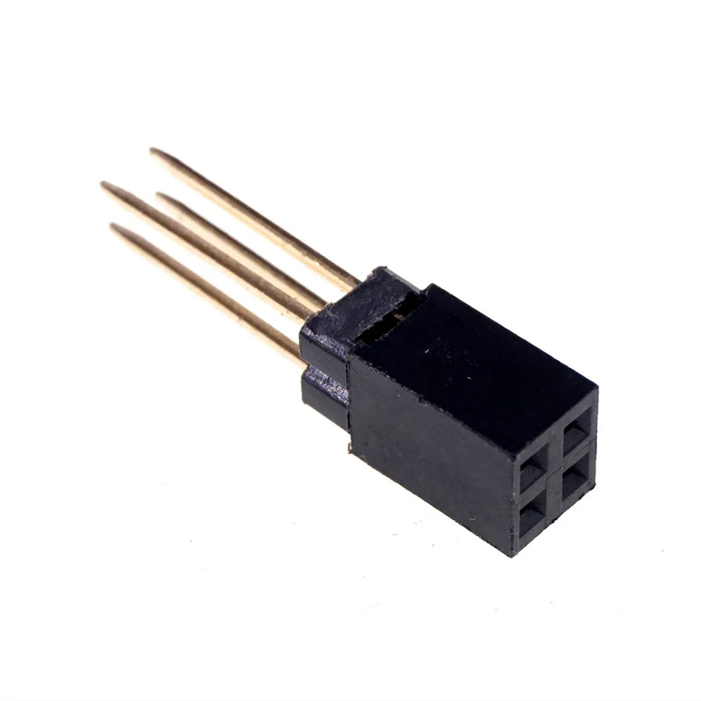 100 Pcs 2.54 MM 4 Pin Female Stacking Header Connector Dual Row 2x2 Position For Raspberry Pi 2 Mode B& B+ PC104